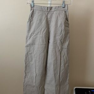 Beige Wide Legs Pants- Snatch Waist!